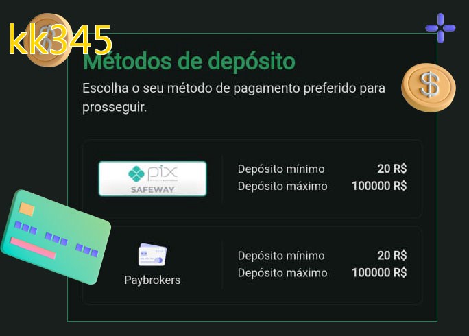 O cassino kk345bet oferece uma grande variedade de métodos de pagamento